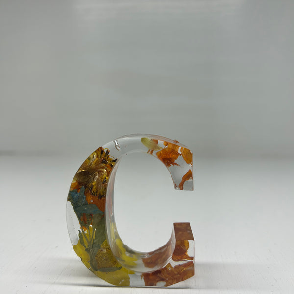 2.5 Inch Floral Letter C