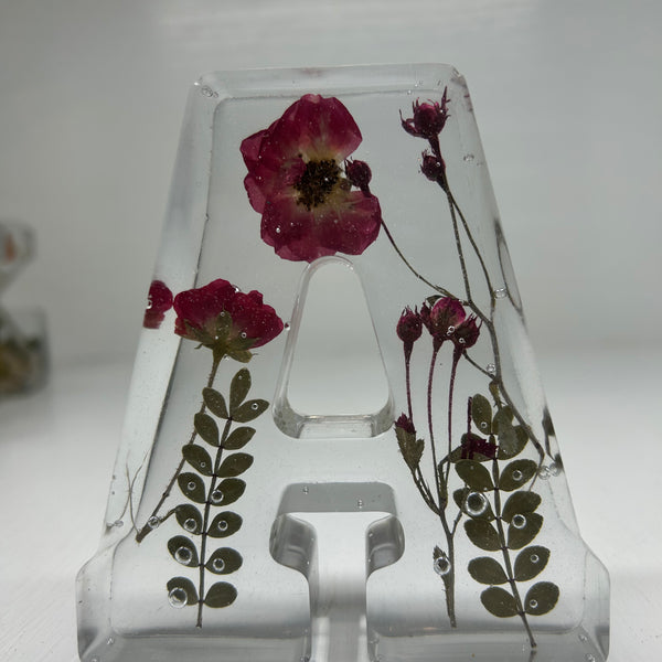 4 Inch Floral Letter A