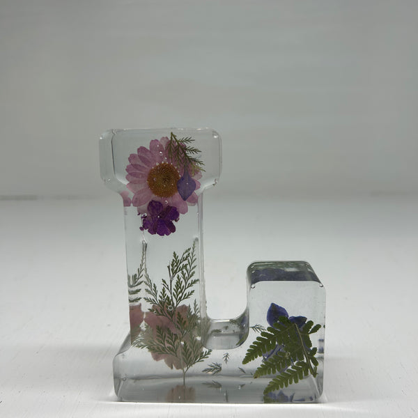 4 Inch Floral Letter L