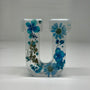 4 Inch Floral Letter U