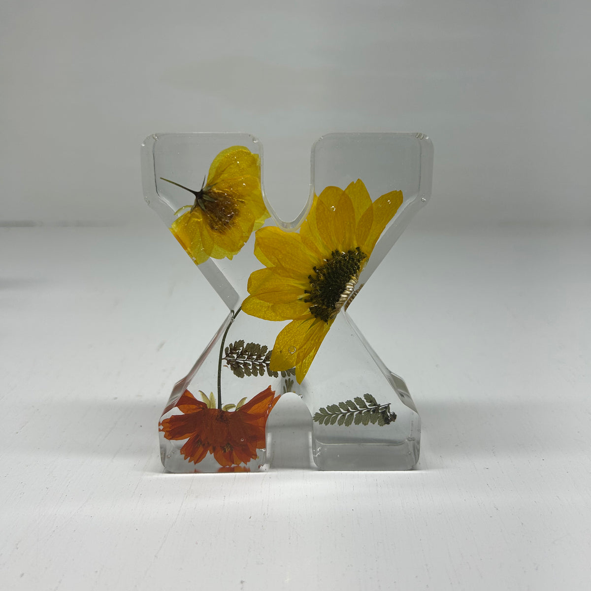 4 Inch Floral Letter X