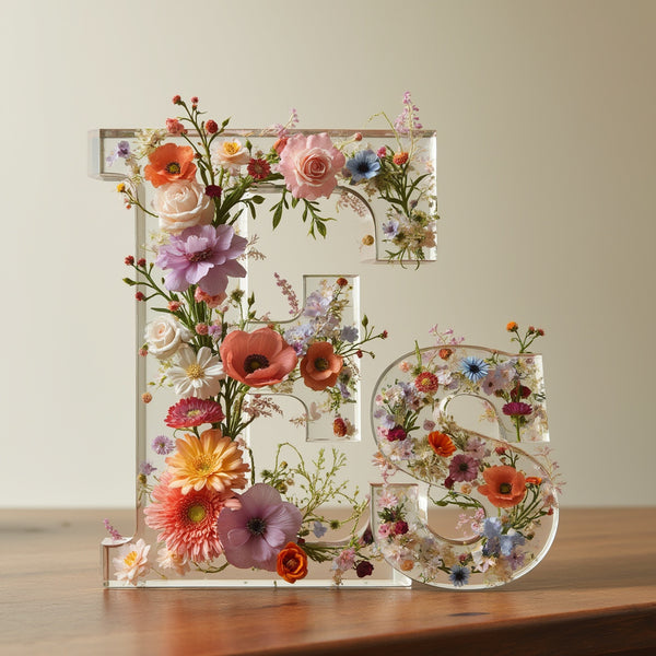 Custom Floral Letter